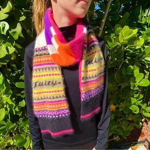 Juicy Couture  cashmere multicolored scarf. Great condition, soft and warm.